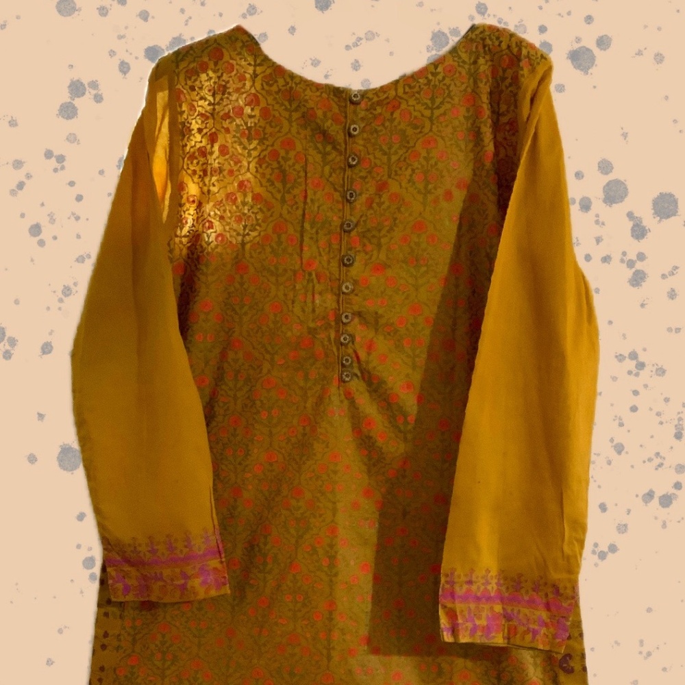 Pretty block print Pakistani/Indian Kurta